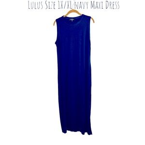 LIKE NEW, WORN ONCE! Online Boutique Brand “Lulus”, Size XL/1X Maxi Dress.